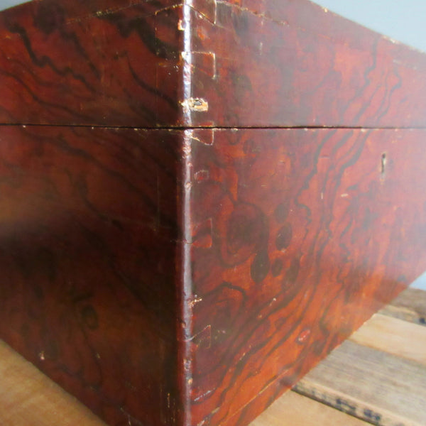  19th Century Box with Putty Grain Paint