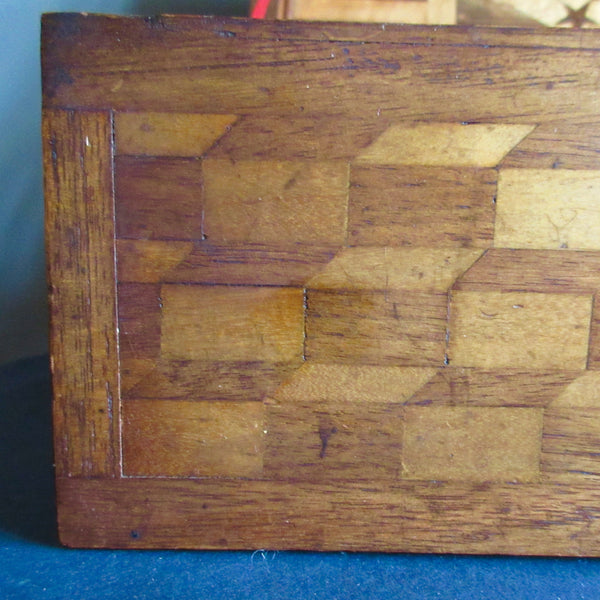 Inlaid Marquetry Wooden Box
