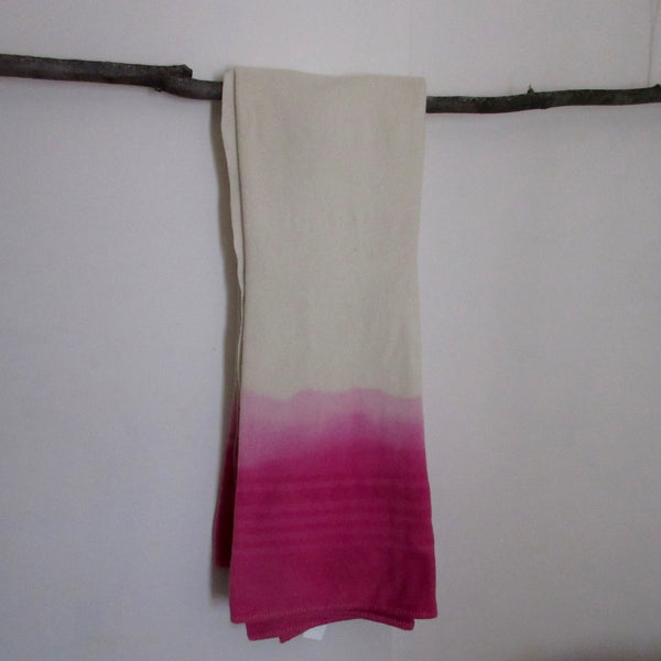 Vintage Dip Dyed Wool Blanket - Pinkish