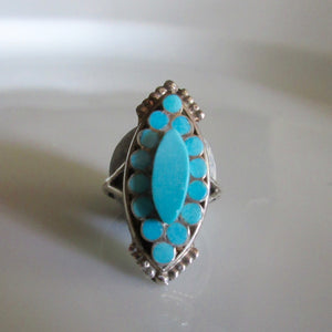 Navajo Silver Turquoise Ring