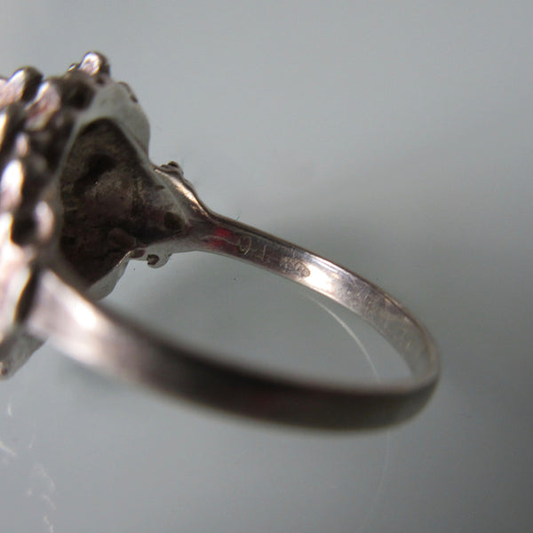 Brutalist Midcentury Modern Sterling Silver Ring