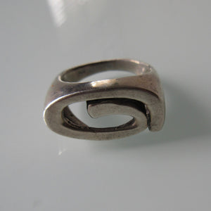 Contemporary Sterling Silver Ring