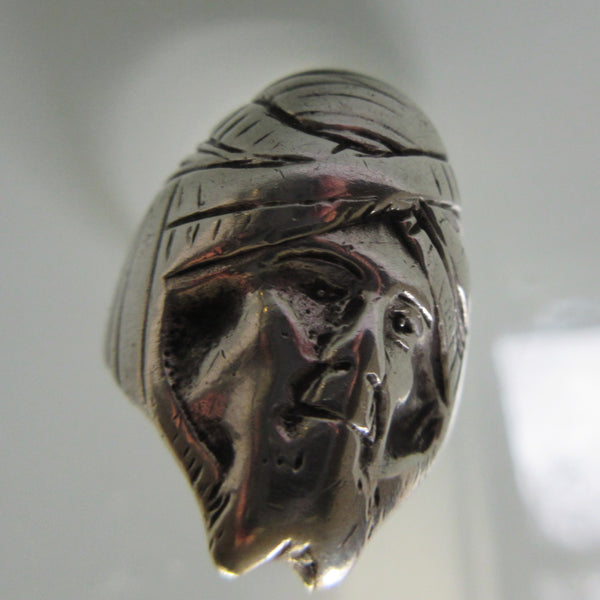 Vintage Sterling Silver Aladdin Turban Ring