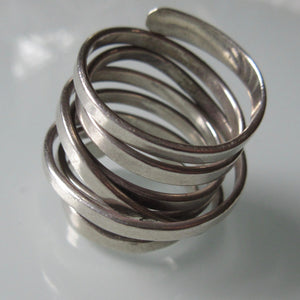 Vintage Mexican Wrap Sterling Silver Ring