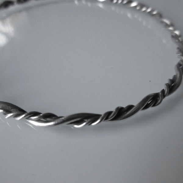 Wrapped Sterling Silver Bangle